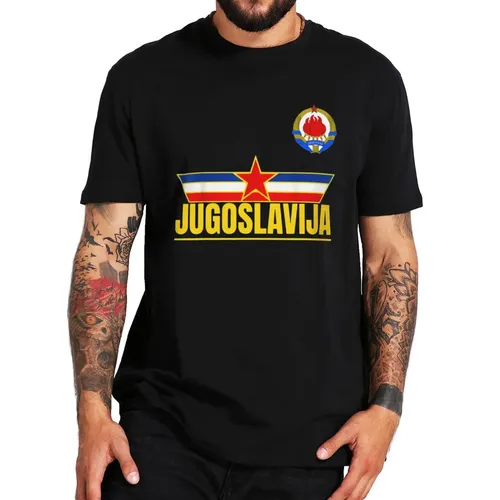 Herren T-Shirt Jugoslavija Zastava Yugoslavia Nationa T-Shirt Jugoslavija Liebhaber Geschenk Vintage
