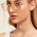 Mode Frau Sonnenbrille Kette Perle Anhänger Anti-Fallen Gläser Brillen Cord Halskette