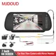 MJDOUD-Caméra de recul de voiture avec moniteur de rétroviseur stationnement de véhicule écran TFT