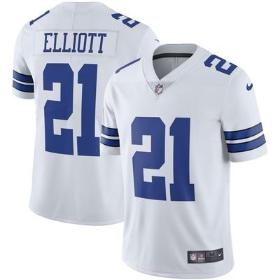Weißes Dallas Cowboys Vapor Limited-Spielertrikot von Ezekiel Elliott für Herren von Nike Image