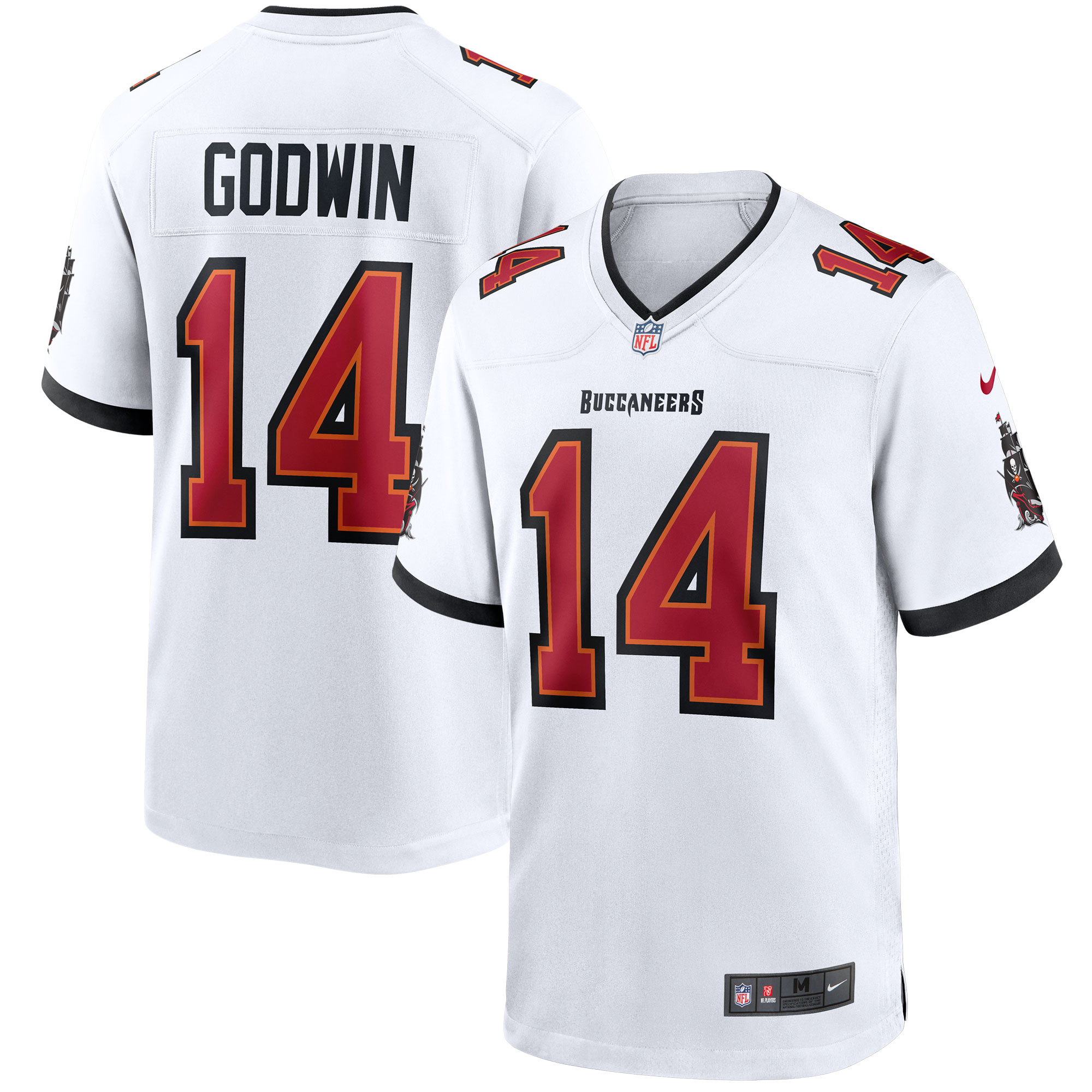 Tampa Bay Buccaneers Nike Auswärtsspieltrikot - Weiß - Chris Godwin - Herren Image