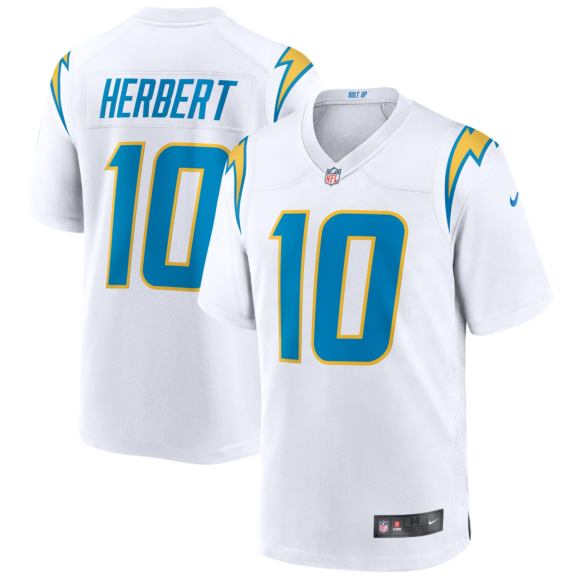 Los Angeles Chargers Nike Game Auswärtstrikot - Weiß - Justin Herbert - Herren Image