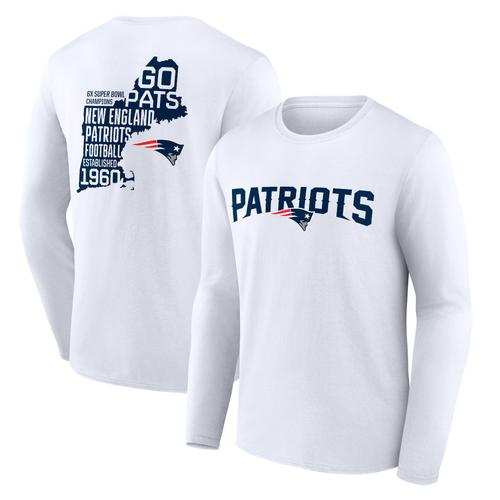 New England Patriots Hometown Hot Shot Langarm-T-Shirt mit Grafik – Herren