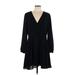 Express Casual Dress - Wrap: Black Dresses - Women's Size Large