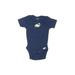 Gerber Short Sleeve Onesie: Blue Bottoms - Size 0-3 Month