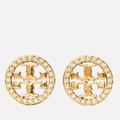 Miller Pave Stud Earrings - Metallic - Tory Burch Earrings