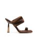 110mm Rosie Open-toe Mules - Brown - Gia Borghini Heels