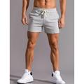 Homme Short de survêtement Short Short d'été Cordon Taille elastique Couleur unie Confort Respirable Court Extérieur Intérieur Mode Casual Sport Rose Claire Vert Micro-élastique