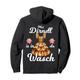 Mei Dirndl is in da Wäsch Lausmadl Damen Trachten Dirndl Pullover Hoodie