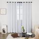 Blackout Curtains for Living Room 1/2 Panels Silver Star Printed Design Room Darkening Noise Reducing Thermal Insulated Window Treatment Grommet Drapes for Bedroom