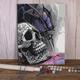 1pc Skull Paint By Number Kit for Adults DIY Digital Oil Painting with Acrylic Paint Leisurely Painting Kit for Canvas Wall Art - Bedroom Wall Decor 16 20 Inch