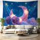 Eid Mubarak Hanging Tapestry Wall Art Large Tapestry Mural Decor Photograph Backdrop Blanket Curtain Home Bedroom Living Room Decoration Fantasy Dream Moon