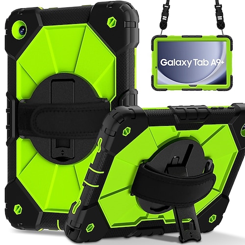 Tablette Hüllenabdeckung Für Samsung Galaxy Tab A9 8.7 S8 Plus 12.4'' S8 11'' S7 FE 12,4'' S7 Plus 12.4 S7 11'' A8 10.5'' A7 Lite 8.7'' A7 A9 Plus 11 Griff Bleistifthalter 360° Drehbar Rüstung PC Image