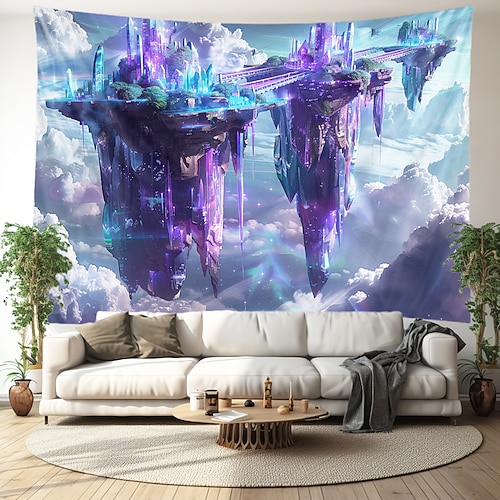 Fantasie Baum des Lebens Wandteppich zum Aufhängen, Wandkunst, großer Wandteppich, Wanddeko, Fotokulisse, Decke, Vorhang, Zuhause, Schlafzimmer, Wohnzimmer, Dekoration Wandtuch XXL Natur Image