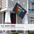 Outdoor außen innen mit Ösen Stolz Regenbogen Flagge Haus Hof Garten Dekorationen Urlaub Banner Zeichen