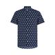 Tommy Hilfiger Herren Hemd MINI PALM PRINT SF SHIRT Slim Fit Kurzarm, marine, Gr. M