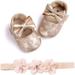 Infant Baby Girl Shoes Baby Mary Jane Flats Princess Wedding Dress Shoes Crib Shoe for Newborns Infants Babies