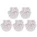 5Pcs Hair Drying Cap Carbon Fiber Water Absorption Quickly Dry Hair Wrapped Towel Bathing CapBowknot Red