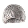 Dengmore Fashion Man Short Cruly Men s Wig Cool Party Wig Gray Wig Natural Wig Cosplay Wig Natural Looking Wigs for Daily Party Wigs for Men