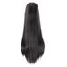 Duklien Cos Hairpiece Universal Black White Long Straight Hair Style for Men & Women Hair Accessory for Women & Men (Black)
