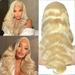 Dengmore Wig Women s Long Curly Wigs Large Wave High Temperature Silk Button Net 26in Blond Hair Natural Looking Heat Resistant Fibre Wig for Daily Party Use 26 Inch