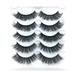 Adpan Eyelashes False Eyelashes Faux Mink Lashes Pack 10 Pairs 8D Dramatic Fake Eyelashes Wispy Cat Eye Style Luxury Volume Mink Eye Lashes Multipack 1X False Eyelashes Set (5 Pairs)