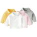 AJZIOJIRO Newborn Baby Polo Sweatshirt for Boys Girls Autumn Long Sleeve Casual Lapel Sweatshirt Toddler Spring Button down Knit Polo Tops