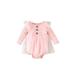 Jkerther Baby Girl Summer Fall A-line Dress Long Sleeve Dress Crew Neck Button Patchwork Tulle Dress for Casual Daily