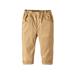 Esaierr Newborn Baby Solid Color Pants for Boys Toddler Fall Cotton Casual Pants 9M-10T Kids School Long Uniform Trouser