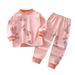 Youmylove Children s Underwear Set Pure Cotton Boys Long Sleeve Baby Clothes Warm Girls Homewear Autumn Children s Clothes Kids Nightwear Pjs Homewear