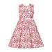 Tengma Toddler Girls Dresses Big Kids Collision Color Love Print Sleeveless Round Neck Dress Princess Dress Party Wedding Princess Dresses Pink 160