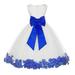Ekidsbridal Ivory Tulle Rose Petals Junior Flower Girl Dress Pageant Mini Bridal Gown Christening Formal Evening Wedding 302T 10