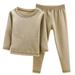 APEXFWDT Baby Toddler Thermal Underwear - 2 Piece Long Sleeve Top and Long Johns Girls Thermal Underwear Set Long John Soft Breathable Base Layer