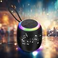 lulshou Speakers Bluetooth Wireless Colorful Light Bluetooth Speaker Luminous Outdoor Mountaineering Speaker Portable Pendant Speaker High-power Long Standby Wireless Bluetooth Speaker