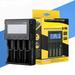 New 2024 4 slot LCD 18650 Battery Charger for 1.2V 3.7V Li-ion 18650/18500/16340/26650/21700 /20700/18350 cr123a