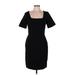 Ann Taylor Casual Dress - Sheath: Black Solid Dresses - New - Women's Size 8