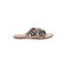 Madewell Sandals: Gray Snake Print Shoes - Women's Size 11