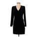 Express Cocktail Dress - Sweater Dress: Black Dresses - Women's Size Small