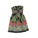 Kay Unger Casual Dress: Green Batik Dresses - Women's Size 2
