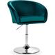 Chaise de Coiffeuse Moderne en Velours Tabouret de Bar Réglable en Hauteur 13CM Pivotant à 360°avec