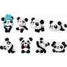 8 pcs Figurines de Panda Mini Figurine Féérique Ornements Animaux Cake Toppers Panda Figurines diy