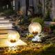 Lampes solaires de jardin led boule en verre lampes solaires pour batterie de lumière solaire