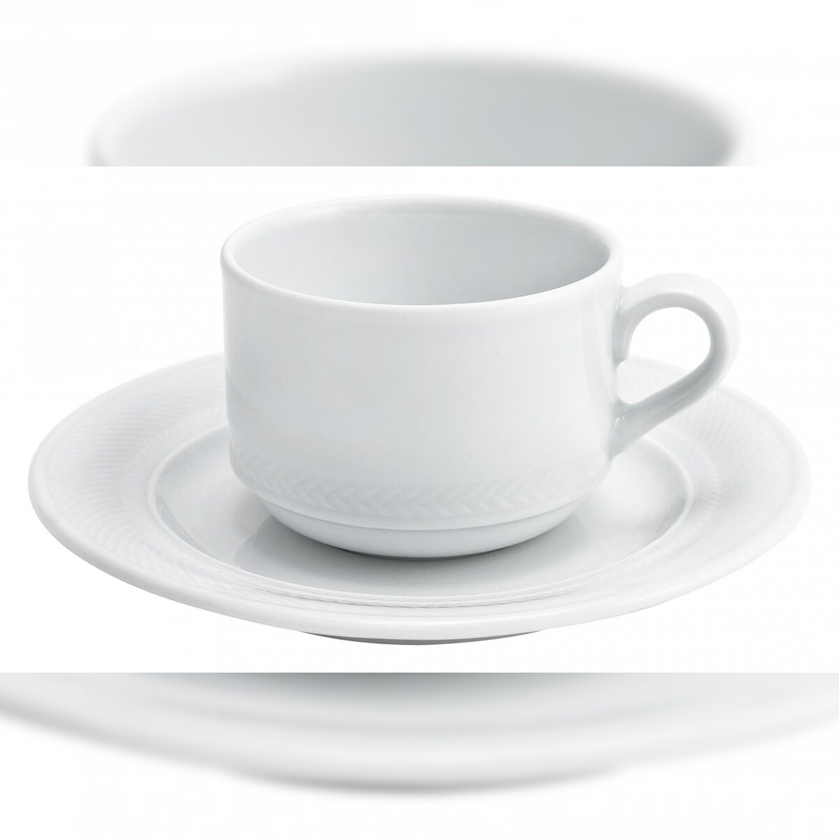 KAHLA 125112A90012C Matinee Kaffee-Obertasse 0,22 l stapelbar | weiße Kaffeetasse aus Porzellan Image