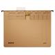 Leitz Alpha hanging folder A4 Cardboard. Metal Brown