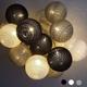 Cotton Ball String Lights Battery Operated - 3M 20 led Lights Lighting for Bedroom Curtain Party Christmas Birthday Halloween Wedding Baby Room