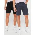 Jack & Jones Jack & Jones Strick 2-pack Woven Shorts - Navy, Navy, Size L, Men