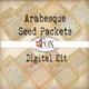 Grungy Layered Pattern Seed Packet Digital Kit (Arabesque) DIGI19 04