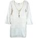 Free People Dresses | Free People Vintage White Ivory Eyelet Shift Lace Half Sleeve Dress Size Small | Color: Cream/White | Size: S