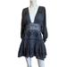 Free People Dresses | Free People Gray Tea Time Boho Mini Dress Sz 6 | Color: Gray | Size: 6