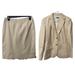 J. Crew Jackets & Coats | J Crew Cream Cotton Blend Suit Set-Skirt & Blazer | Color: Cream | Size: 4
